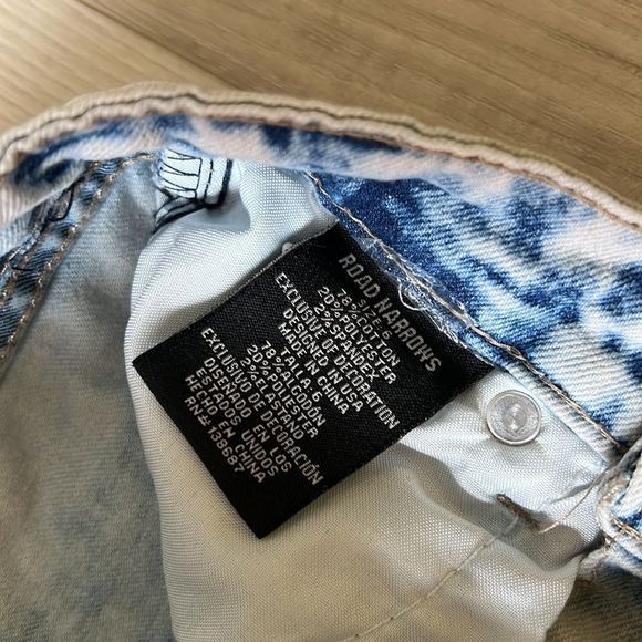 Road Narrows N.Y.C. Distressed Bleach Washed Skinny Jeans Pants Size 6 - Picture 5 of 5